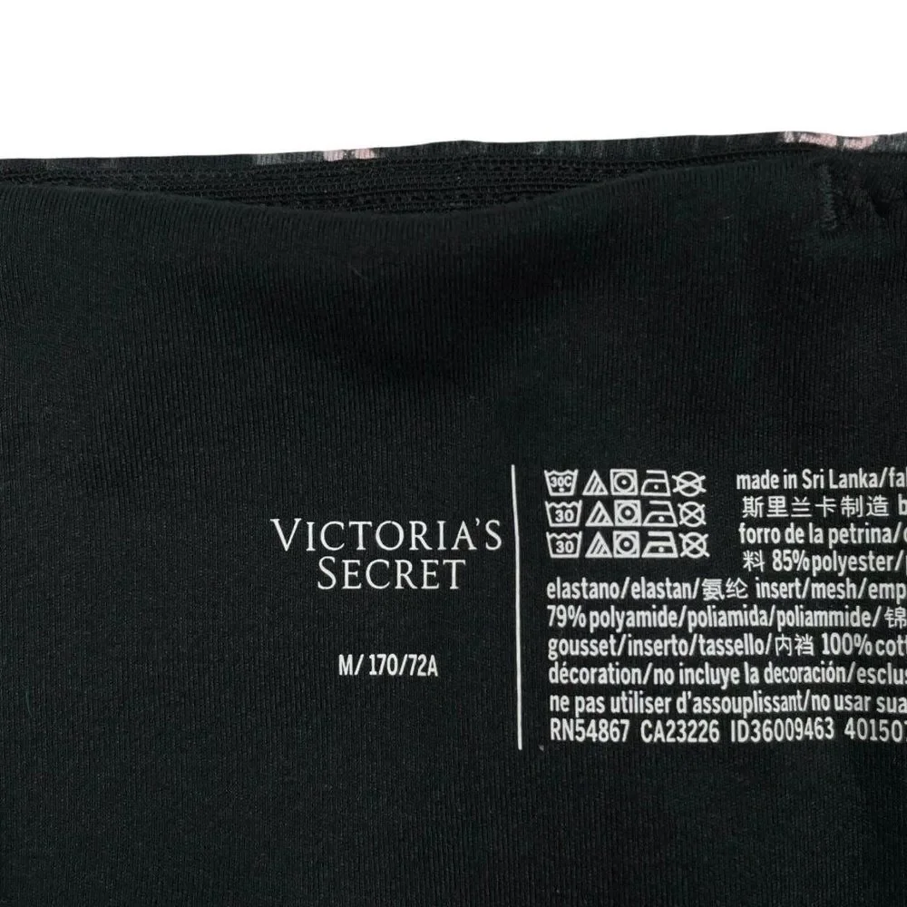 Victoria's Secret Incredible Essential Lace Up Legging Black Floral - Picture 7 of 11